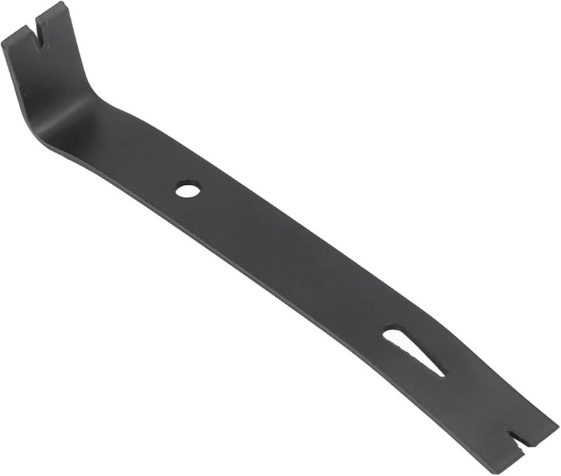 Heavy Duty Carbon Steel Pry Bar Tool Compact Black Nail Puller For Woodworking Home Repair - Image 1